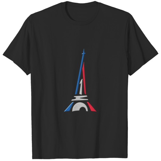 Eiffel Tower France Flag T-shirt