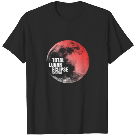 Total Lunar Eclipse 2018 Full Red Moon Keepsake T-shirt