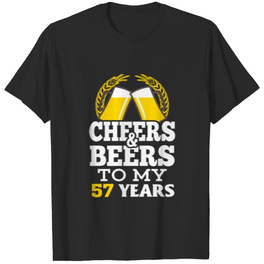 Discover Cheer beer to my 57 years birthday gift T-shirt