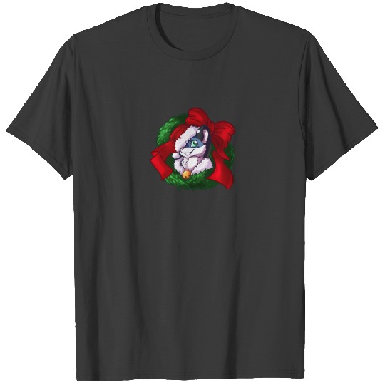 Christmas Wreath Bluebie Bust By Bluekazenate T-shirt