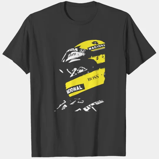 ayrton senna helmet poster shirt T-shirt