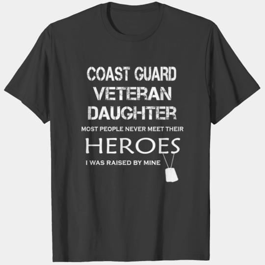 COAST GUARD VETERAN DAUGHTER Shirt T-shirt