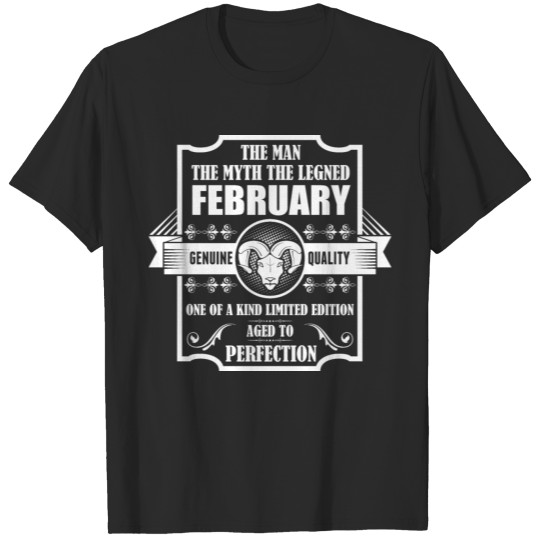 Discover Aries Legend February T-shirt