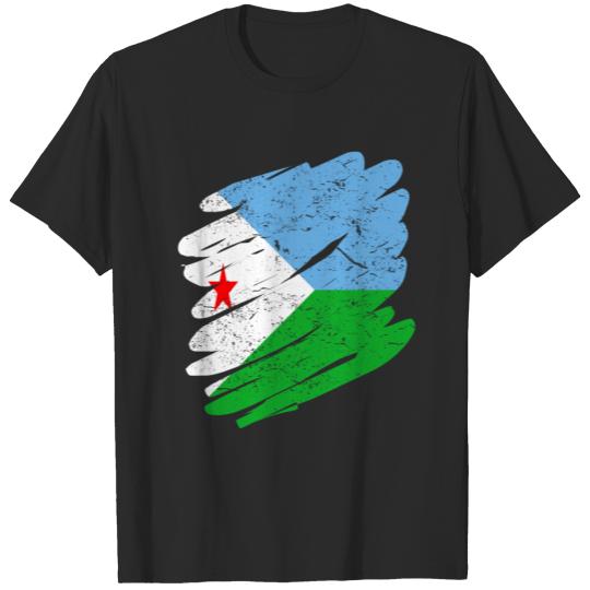 Discover Pinsel Land Heimat Dschibuti T-shirt