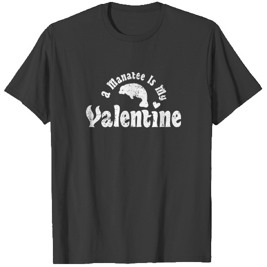 My Anti Valentine Manatee Zoology Zoologist T-shirt