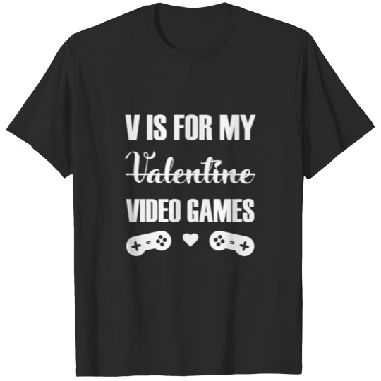 Discover V For Video Games gift for Video Game Lovers T-shirt