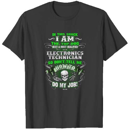 Discover Electronics Technician Shirts for Men, Job, Skull T-shirt