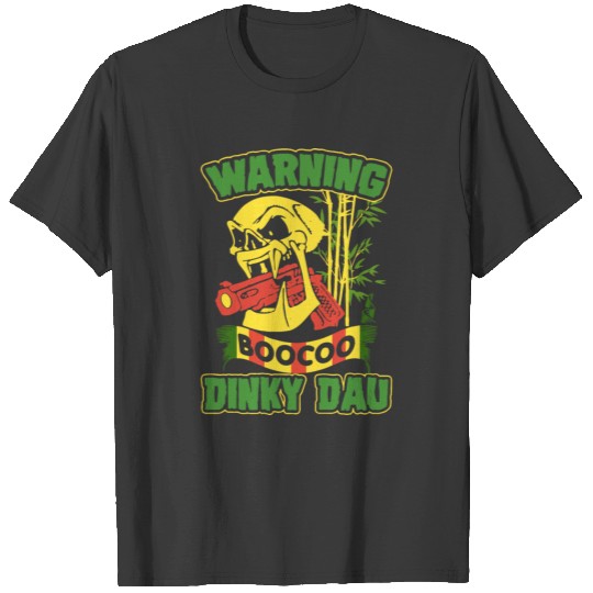 Warning boocoo dinky dau gun T-shirt