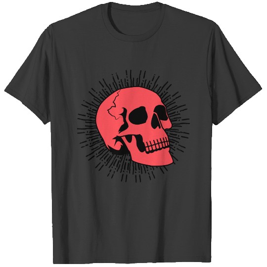 Red Skull Burst T-shirt