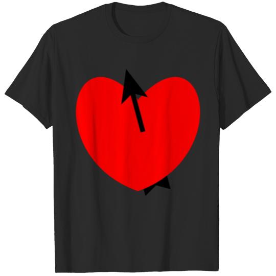 Discover rotes herz red heart valentine valentinstag liebe9 T-shirt