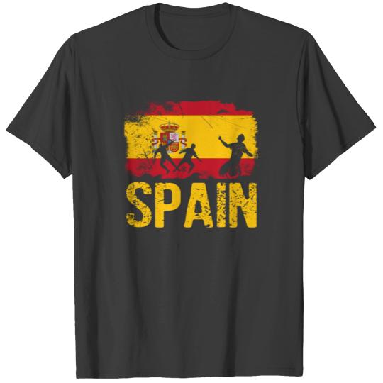 Spanish soccer player flag of Spain Long Sleeve T- T-shirt