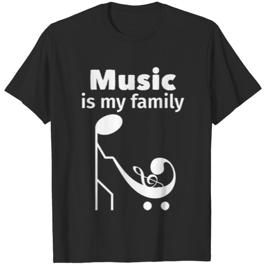 Music is my family t shirt gift Musician Violin Tr T-shirt
