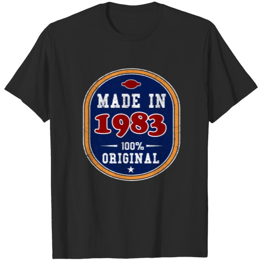 Discover Made in 1983 - 100% Original T-shirt