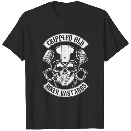 Discover CRIPPLED OLD BIKER BASTARDS T-shirt