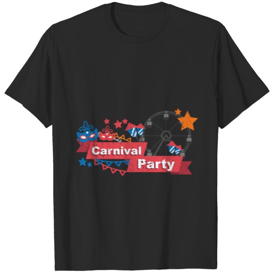 carnival gift party mask funny clowns festival T-shirt
