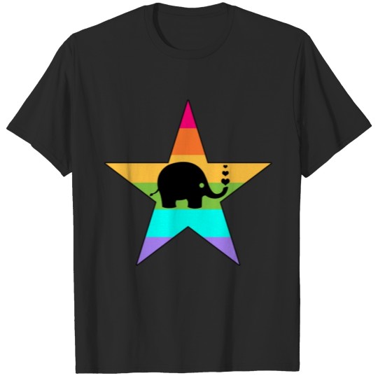Discover Rainbow Elephant | Colorful Elephant | Summer Look T-shirt