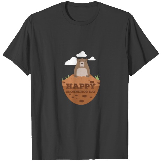 Groundhog Day Cute Gift Geschenk T-shirt