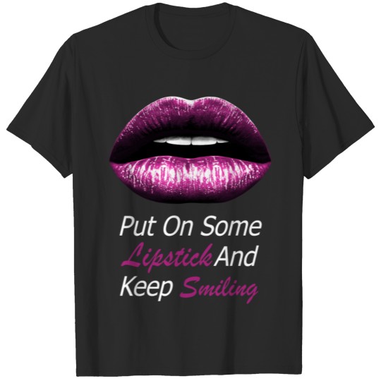 Discover Pink lips (white) T-shirt