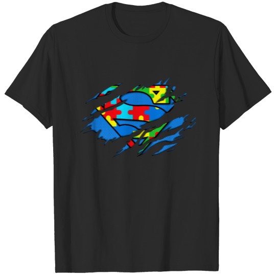 Discover Autism Awareness Day Gifts Super Autism T Shirt T-shirt