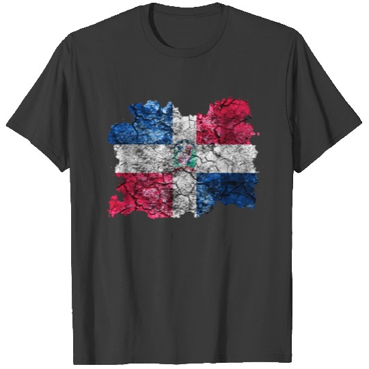 Dominican Republic Vintage Flag T-shirt