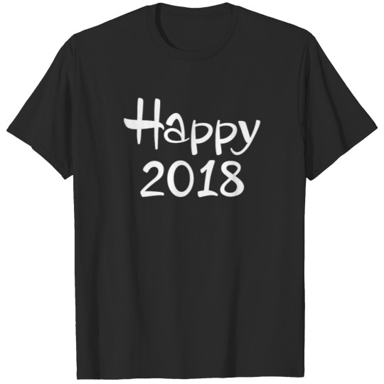 Discover New Happy 2018 Happy New Year T-shirt