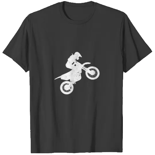 motocross retro gift used look T-shirt