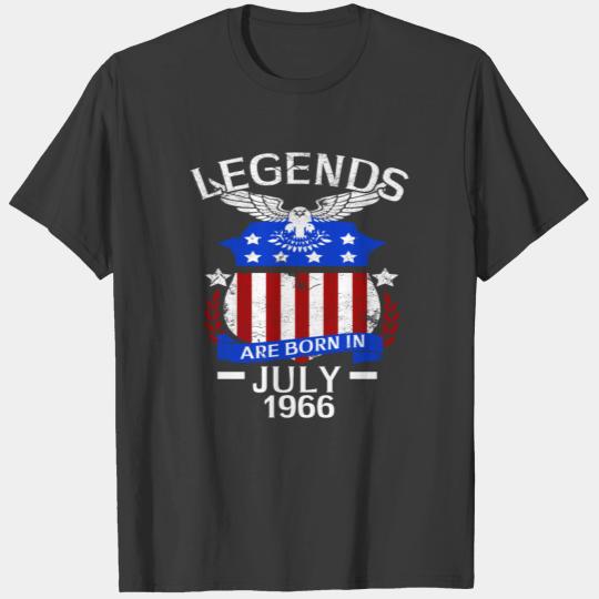Legends Are Born In July 1966 T-shirt