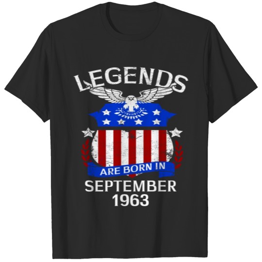Discover Legends Are Born In september 1963 T-shirt