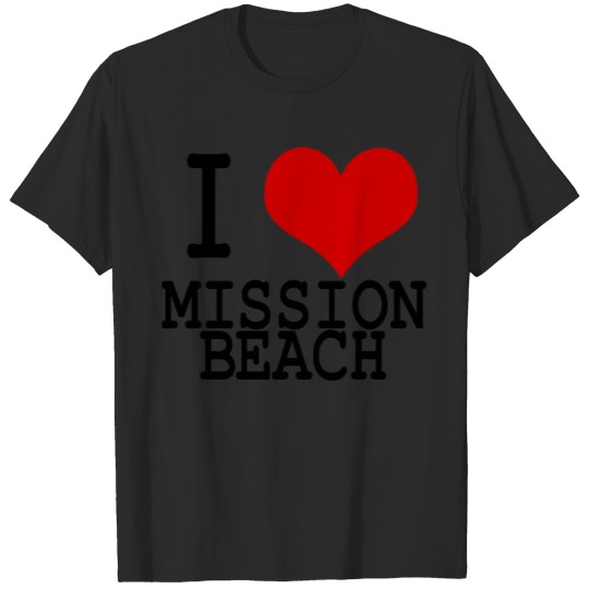 Discover I HEART MISSION BEACH T-shirt