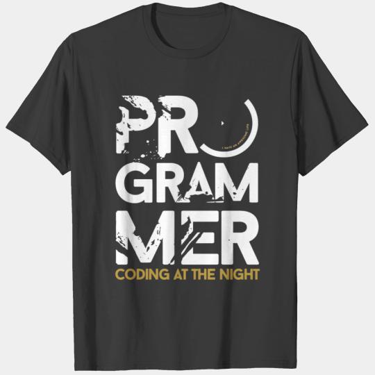 New Design programmer coding at the night T-shirt