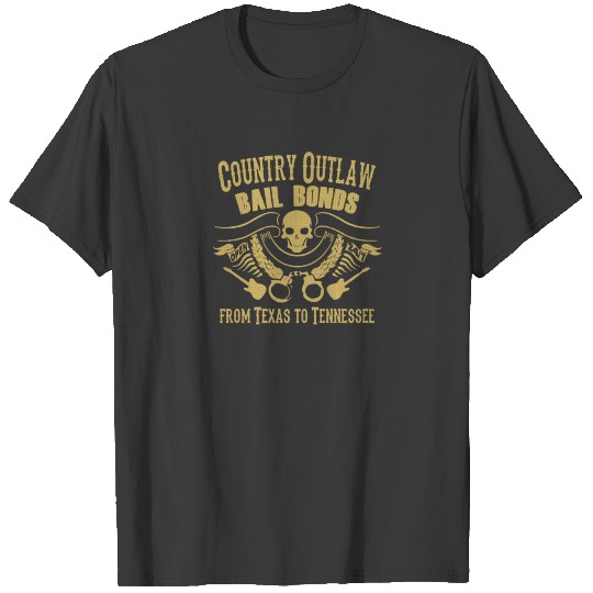 Country Outlaw Bail Bonds Best Trending T-shirt