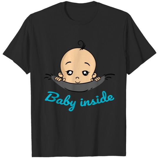 Discover Baby Inside Boy Pregnancy Pregnant Birth T-shirt