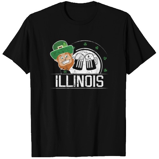 St Pattys Day Girl Illinois St Patricks Women Shamrock T-shirt