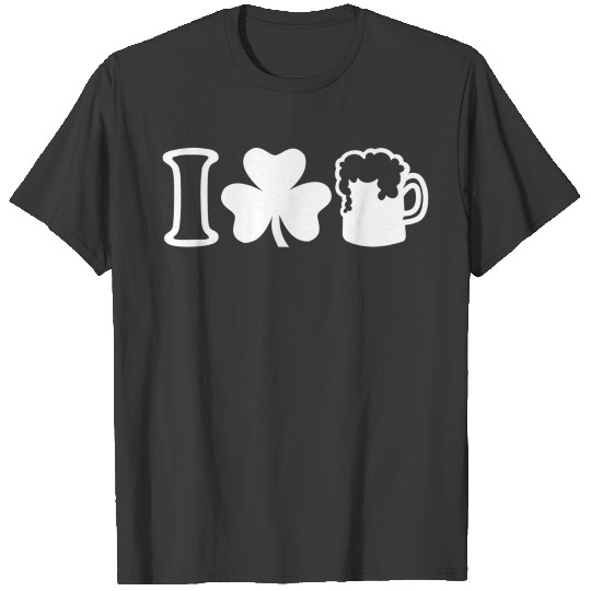 I Love Beer Funny St Patricks Day T-shirt