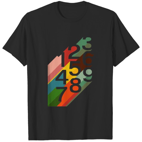 Discover retro numbers T-shirt