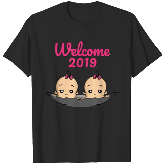 Discover Welcome 2019 Baby Twins Pregnant Pregnancy T-shirt