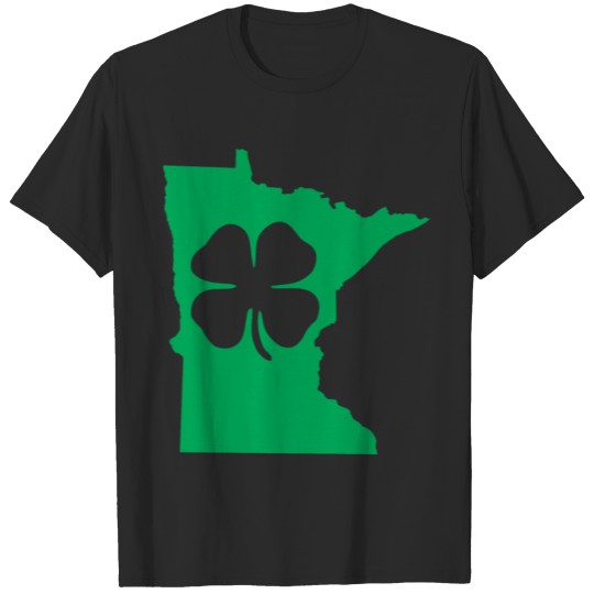 Discover Minnesota Usa Saint Patricks Day Map T-shirt