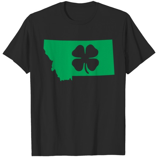 Discover Montana Usa Saint Patricks Day Map T-shirt