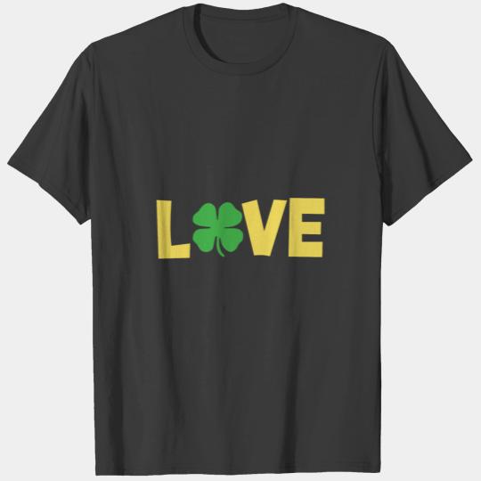 St. Patrick's Day Women Shamrock Love T-shirt