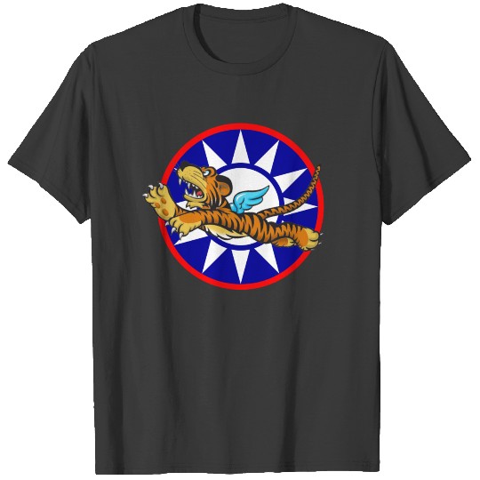 WWII Flying Tiger with Republic of China Star T-shirt