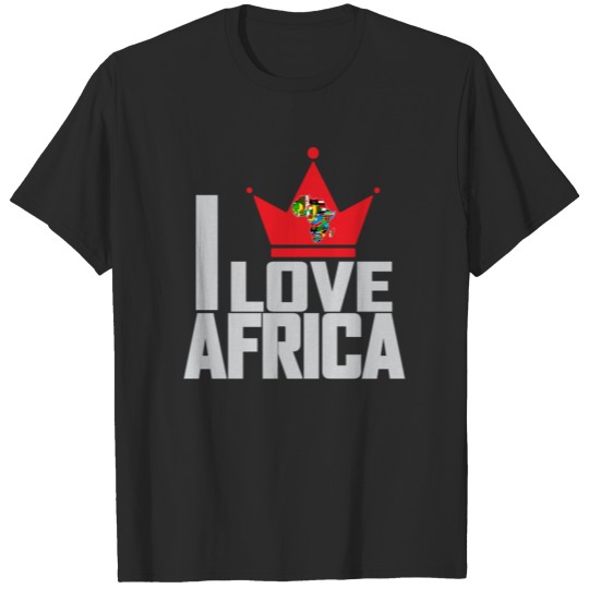 Discover I LOVE AFRICA MAP T-shirt