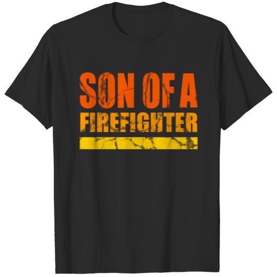 Discover Son of a firefighter gift heroes proud save life T-shirt