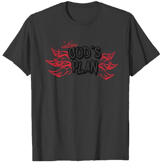 Gods Plan Red T-shirt