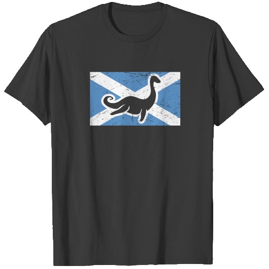 Discover Flag of Scotland | Loch Ness Monster T-shirt