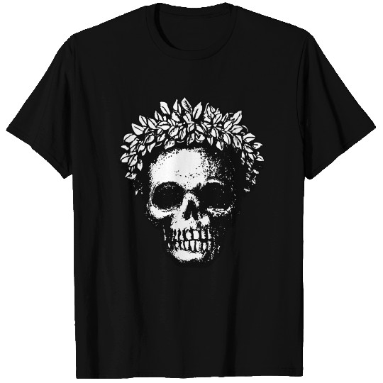 floral skull T-shirt