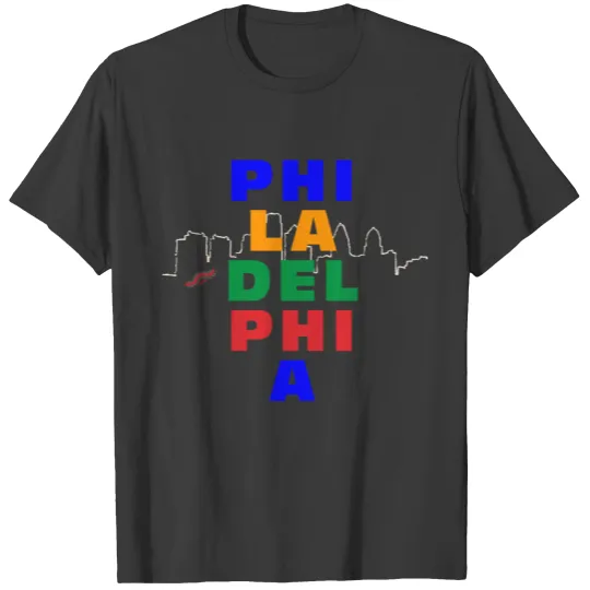 Phi-La-Del-Phi-A Shirt. Cool for phillies tourists T-shirt