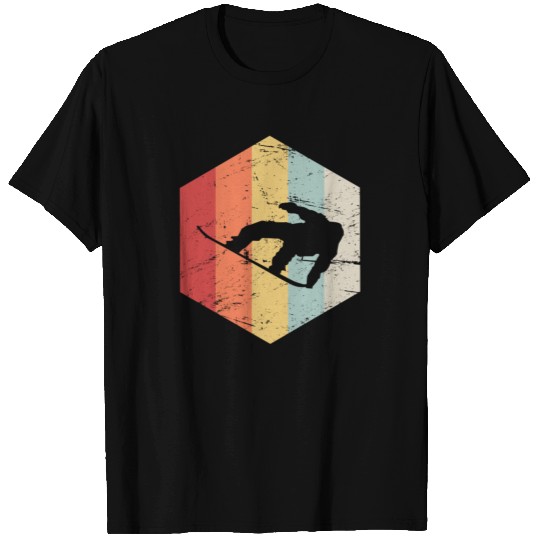 Retro Vintage Snowboarding Icon T-shirt