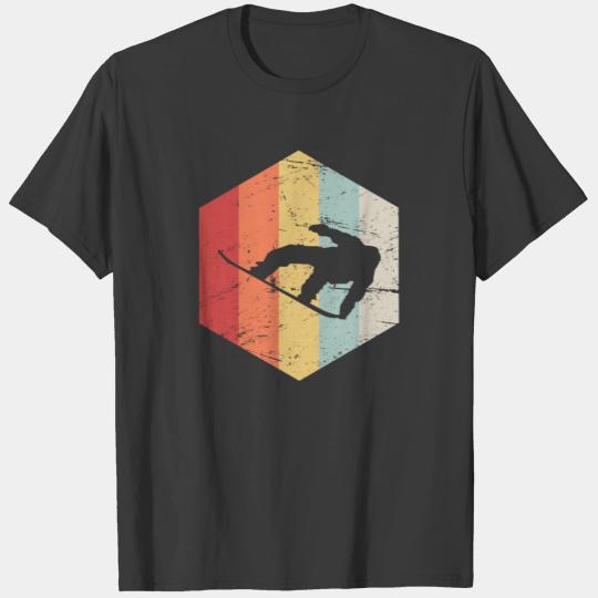 Retro Vintage Snowboarding Icon T-shirt