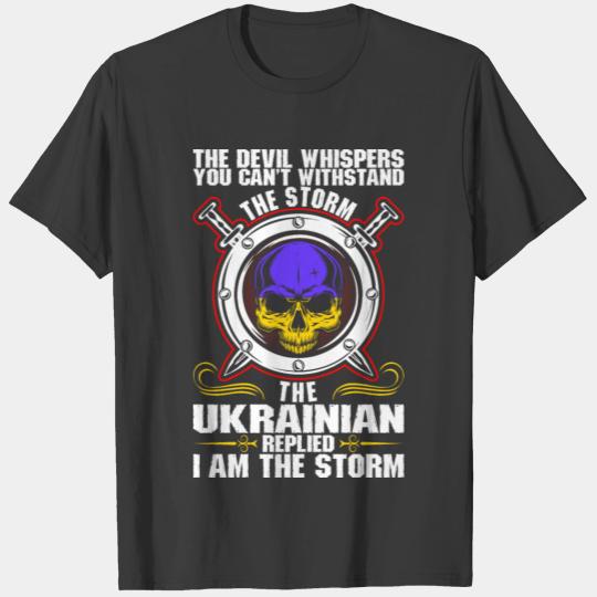 The Devil Whispers You Cant Withstand The Storm Uk T-shirt