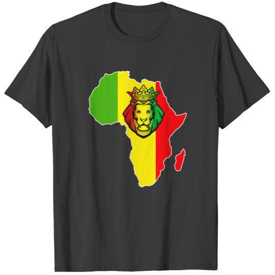 Africa black power rasta T-shirt